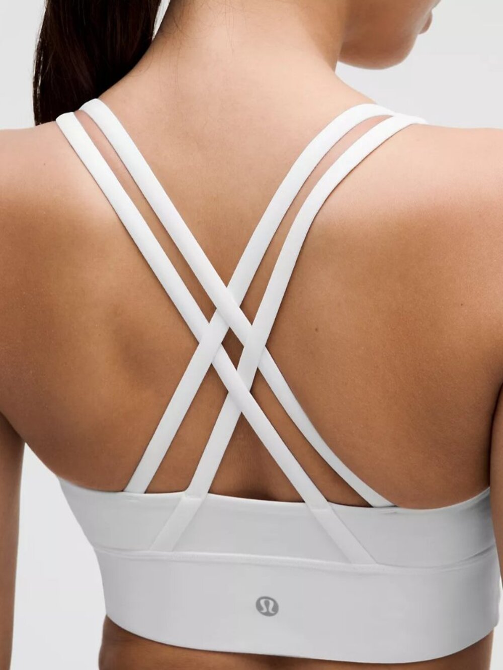 Lululemon Energy Bra Longline 4 in light Gray